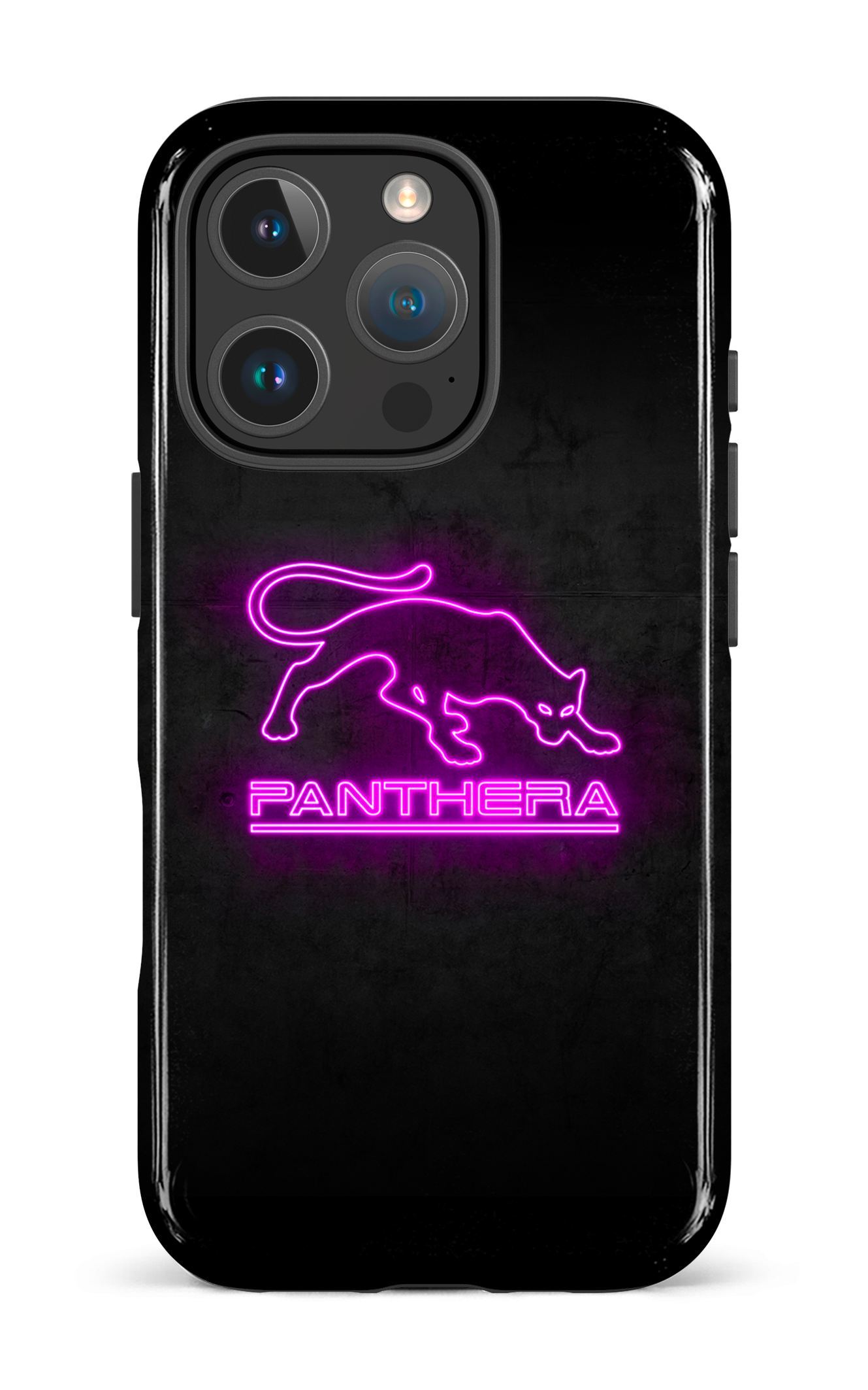 iPhone 16 Pro Impact Case Panthera Logo Neon -