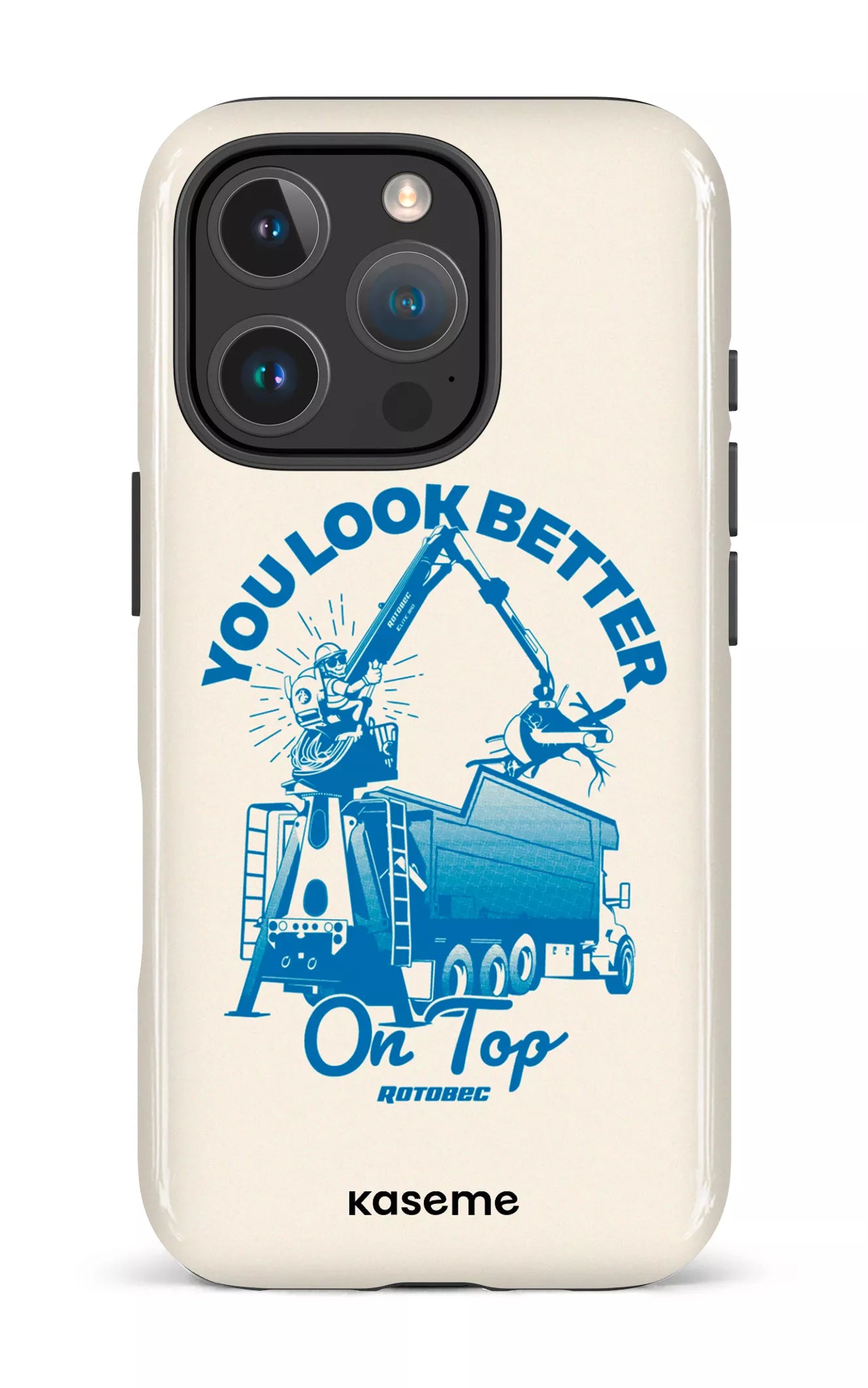 iPhone 16 Pro Impact Case Rotobec Beige -