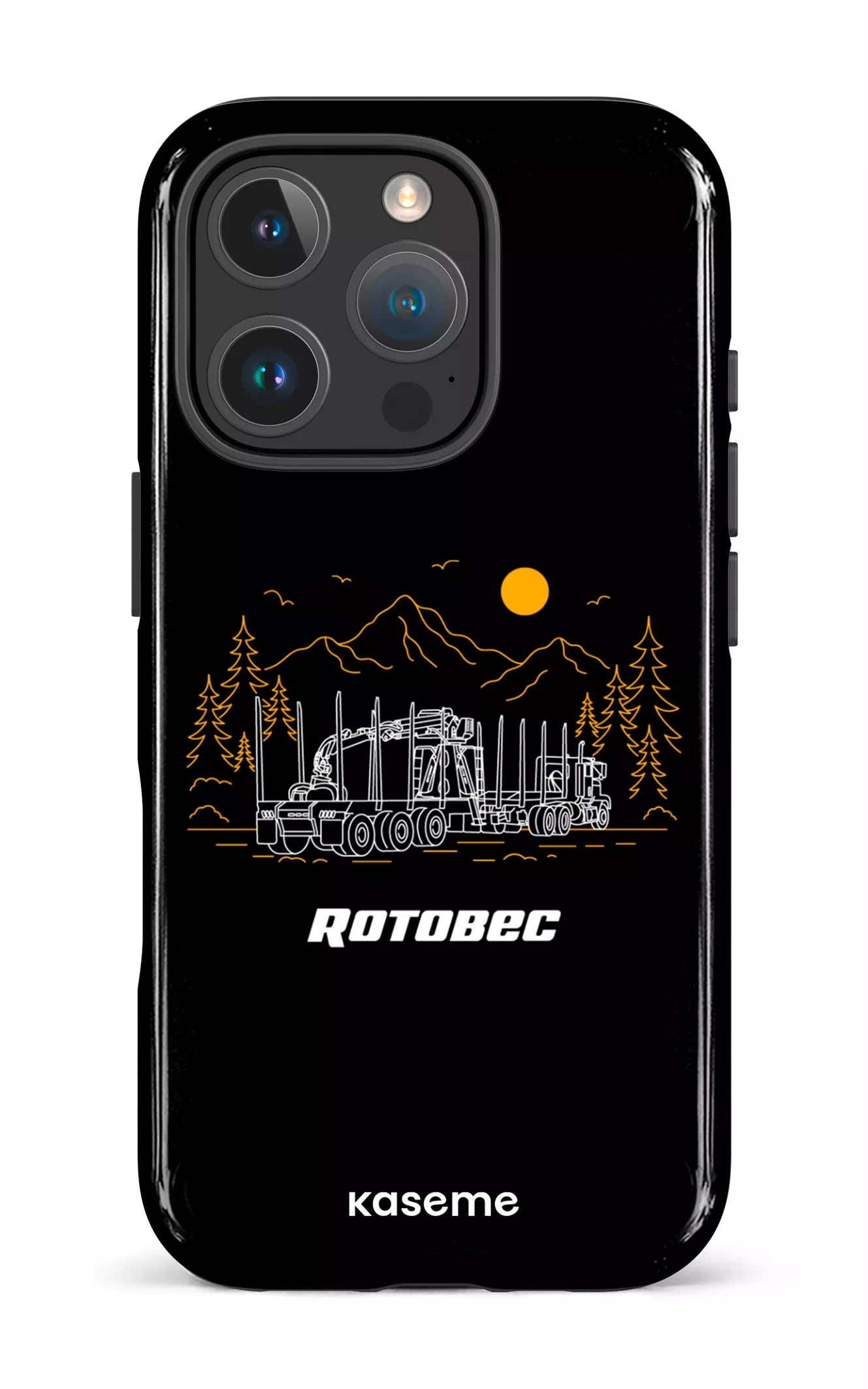 iPhone 16 Pro Impact Case Rotobec Noir -