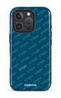 iPhone 16 Pro Impact Case SREPE Pattern Bleu x Turquoise -