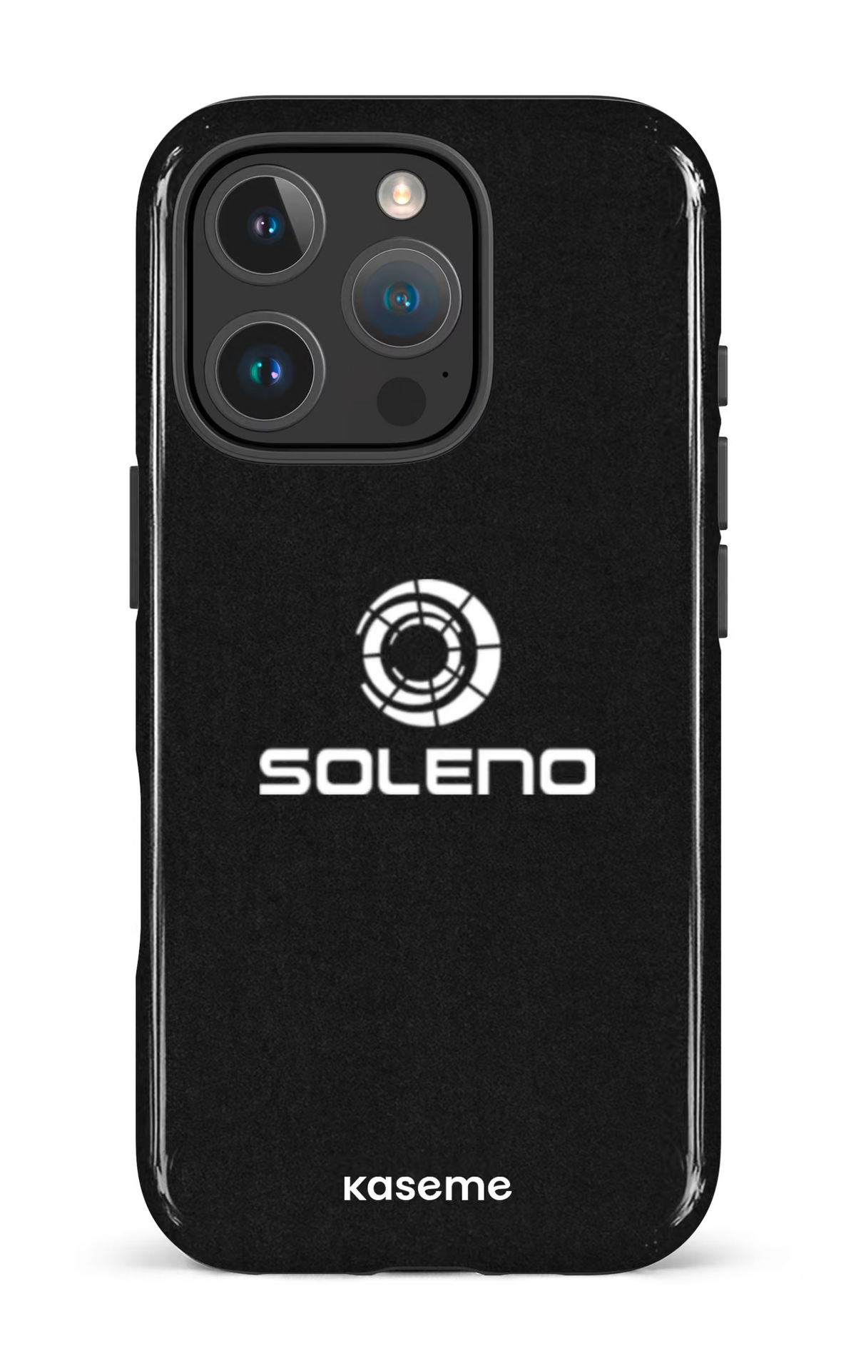 iPhone 16 Pro Impact Case Soleno Noir -