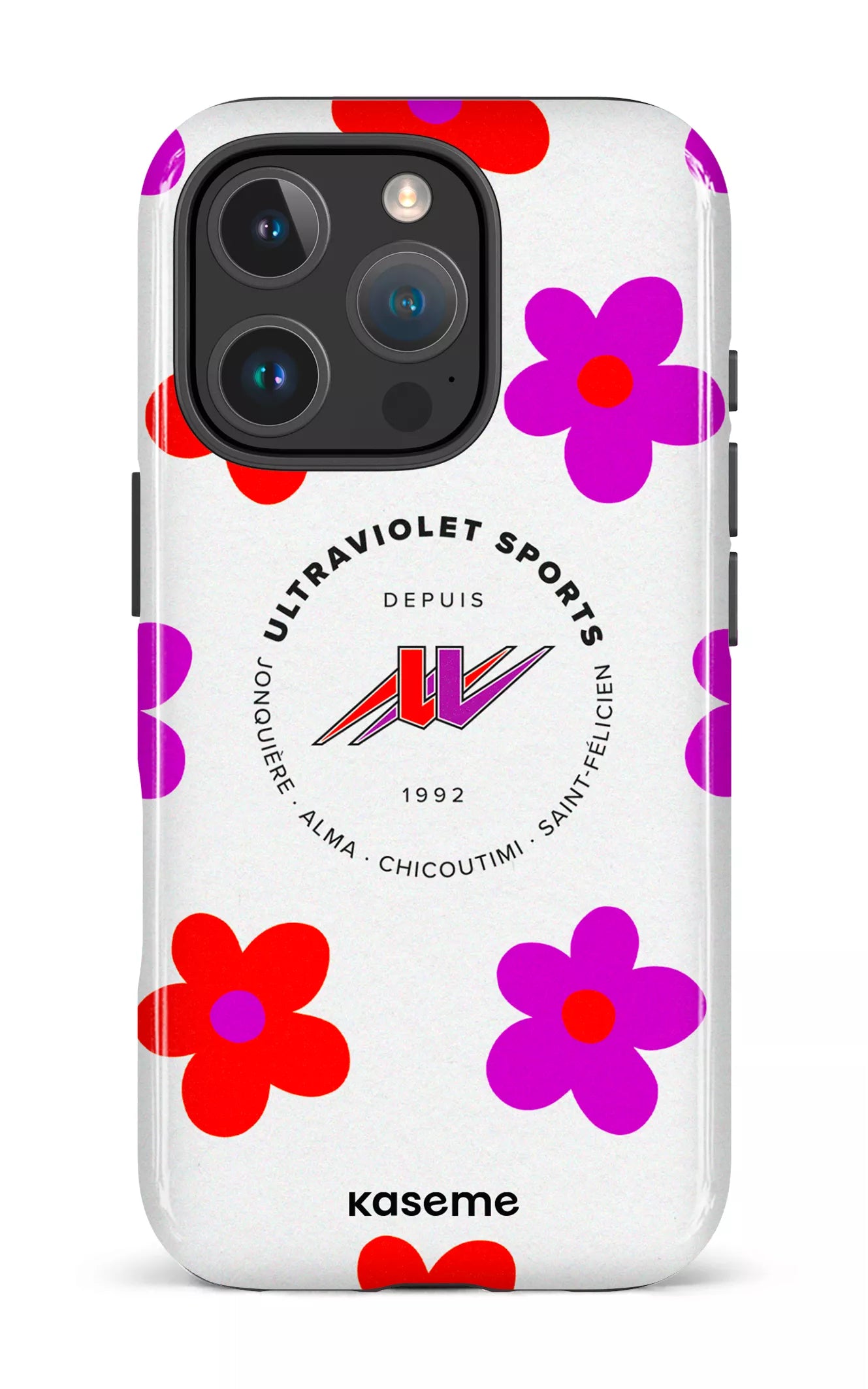 iPhone 16 Pro Impact Case UltraViolet Fleurs -