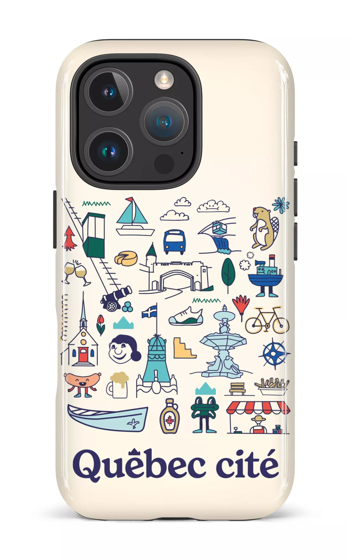 iPhone 16 Pro MagSafe - Impact Case Québec illustré -