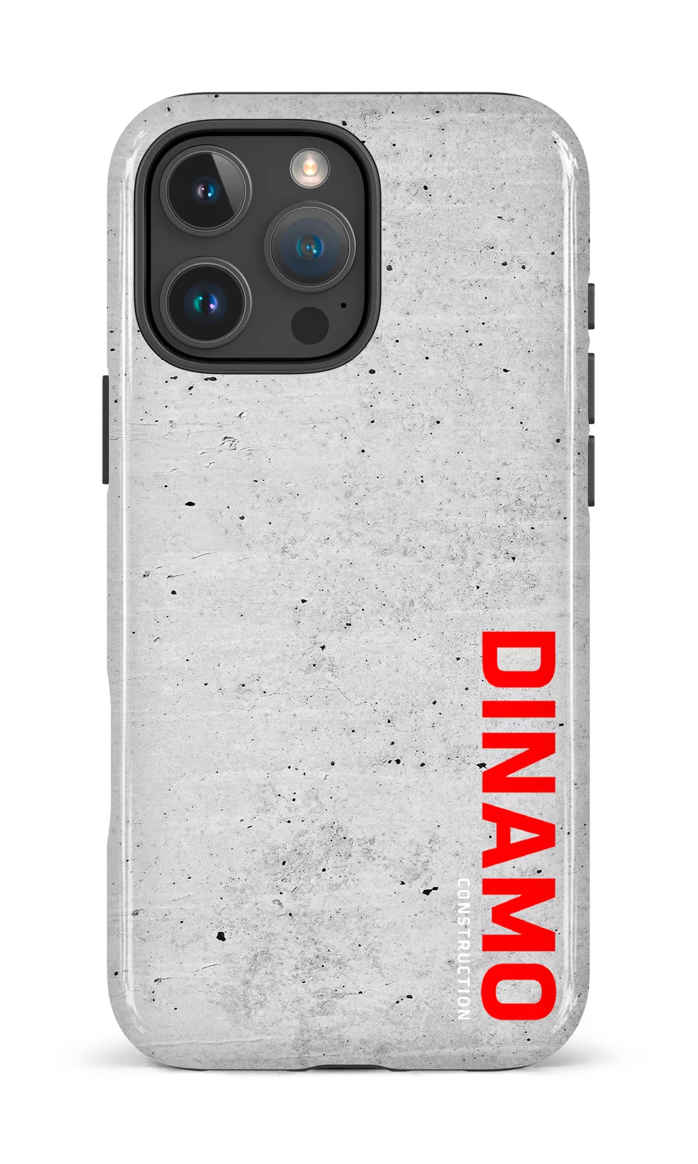 iPhone 16 Pro Max Impact Case Dinamo Gris x Logo Rouge -