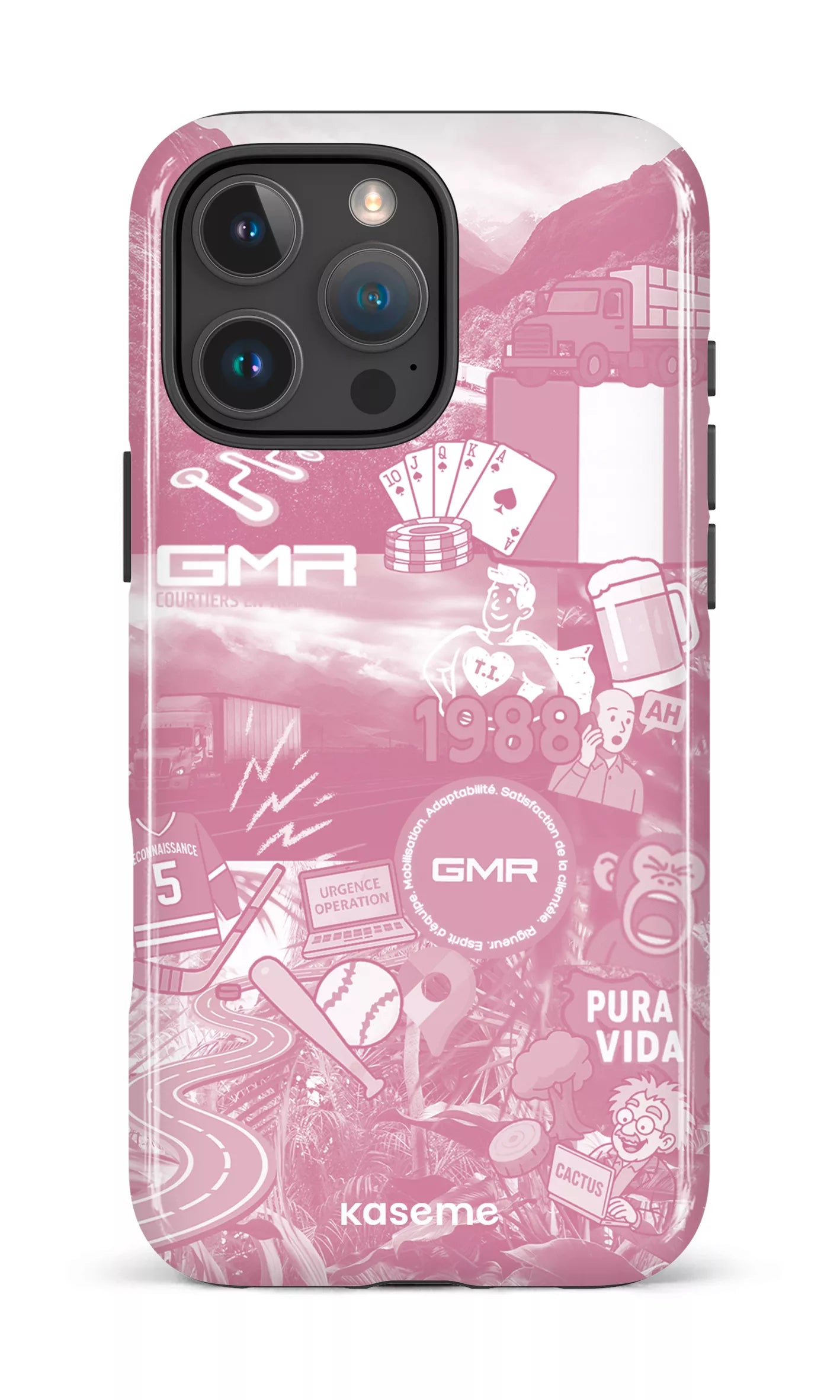 iPhone 16 Pro Max Impact Case GMR Collage Rose -