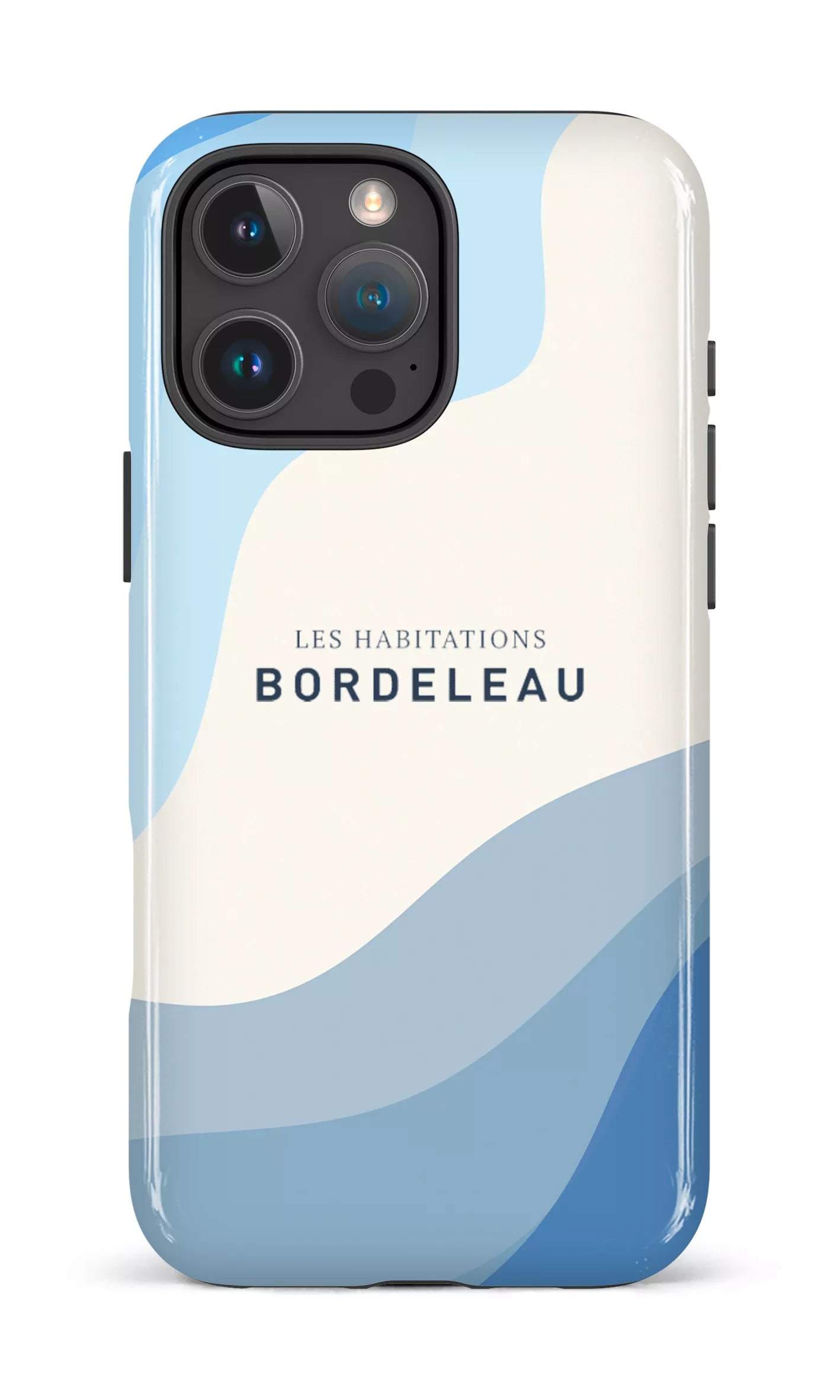 iPhone 16 Pro Max Impact Case HB - Bleu et Blanc -
