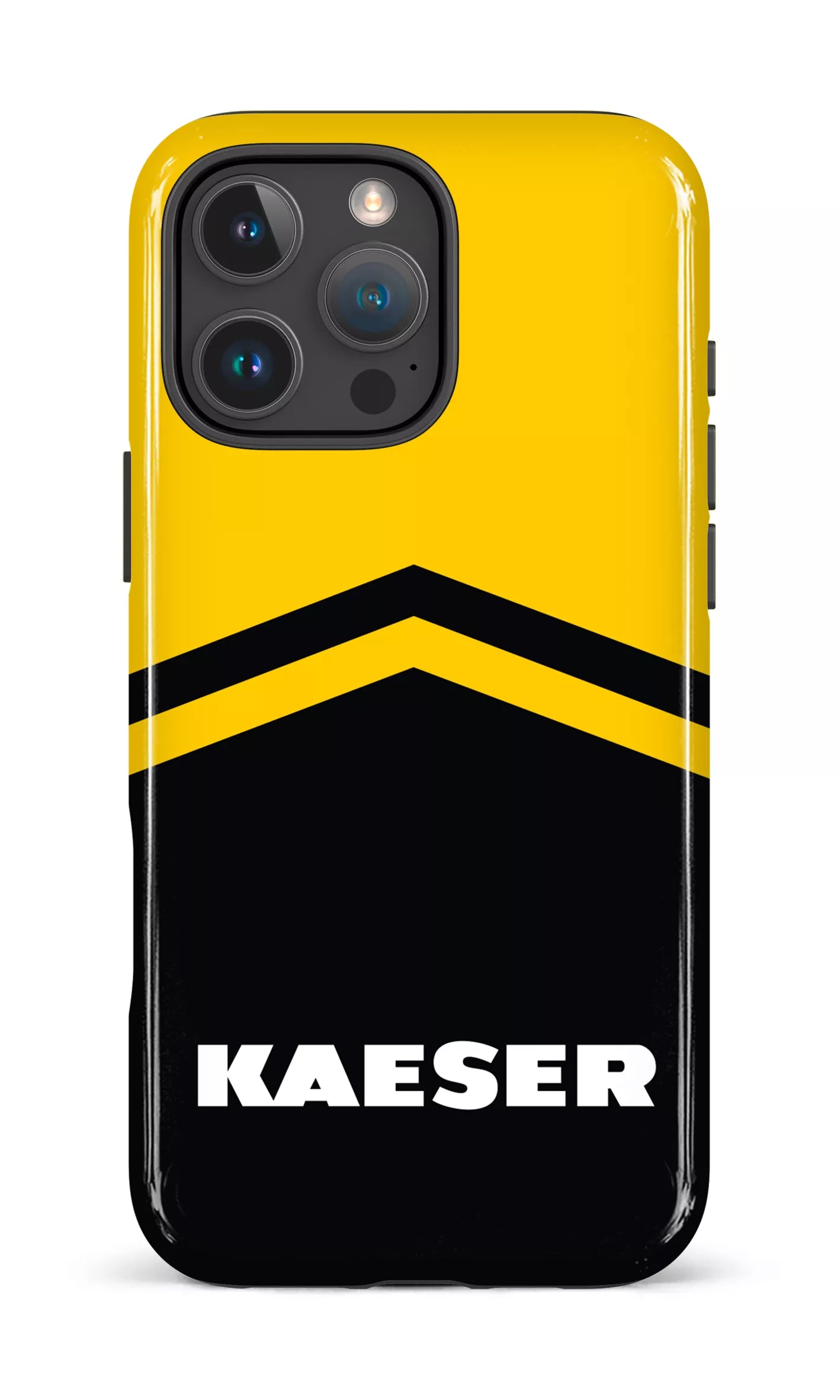 iPhone 16 Pro Max Impact Case Kaeser Noir et Jaune -