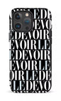 iPhone 16 Pro Max Impact Case Le Devoir — Gros logos -