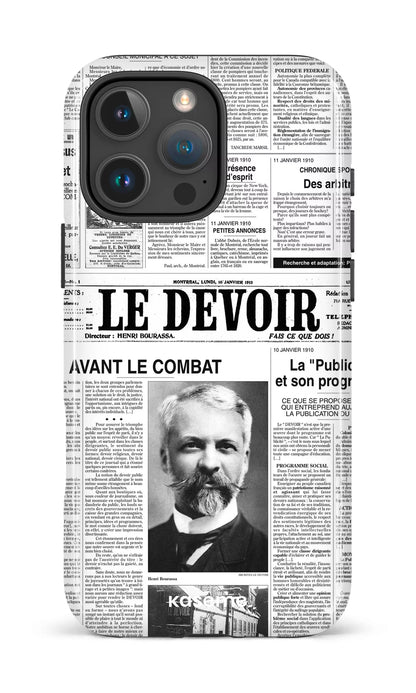 iPhone 16 Pro Max Impact Case Le Devoir — Premier édito -