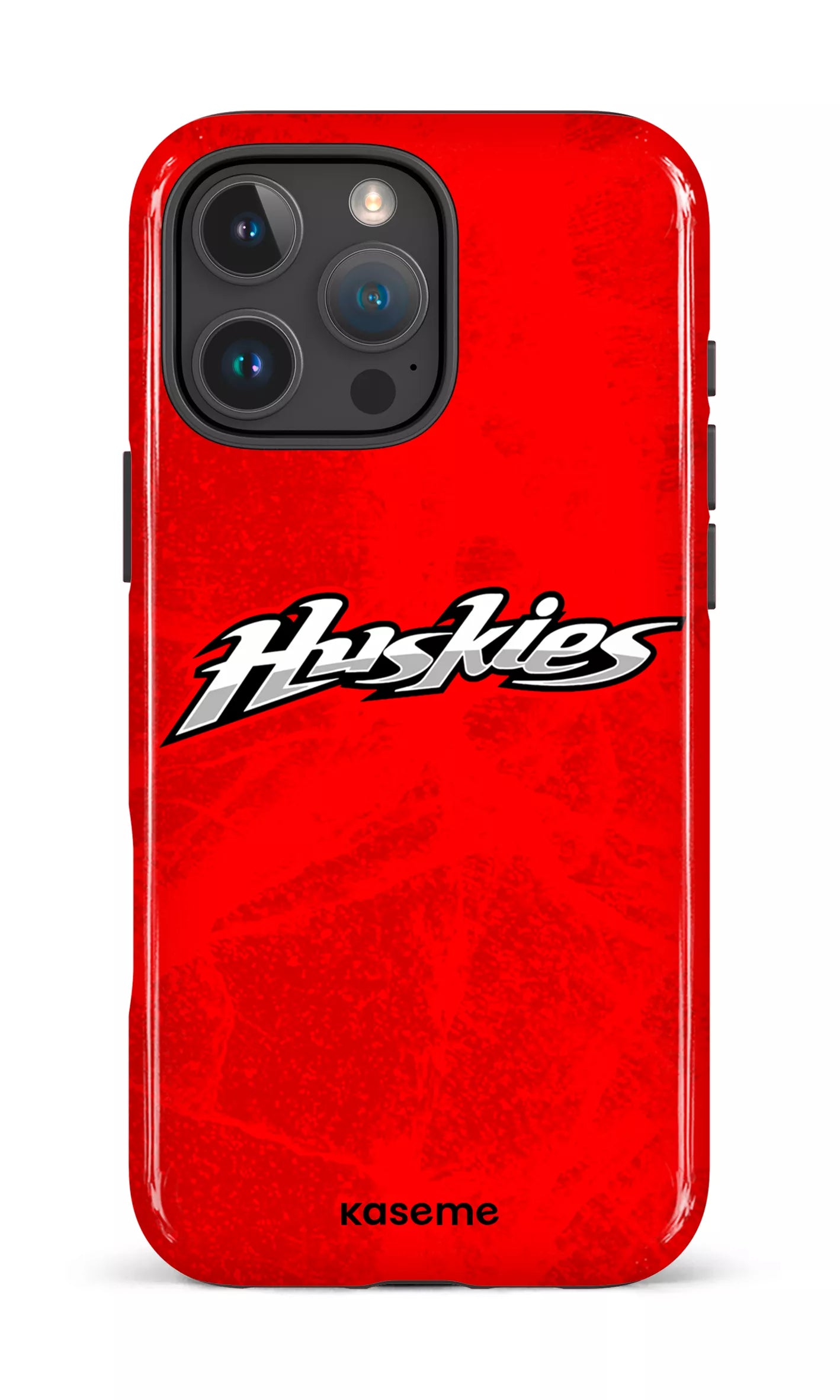 iPhone 16 Pro Max Impact Case Les Huskies Rouge -