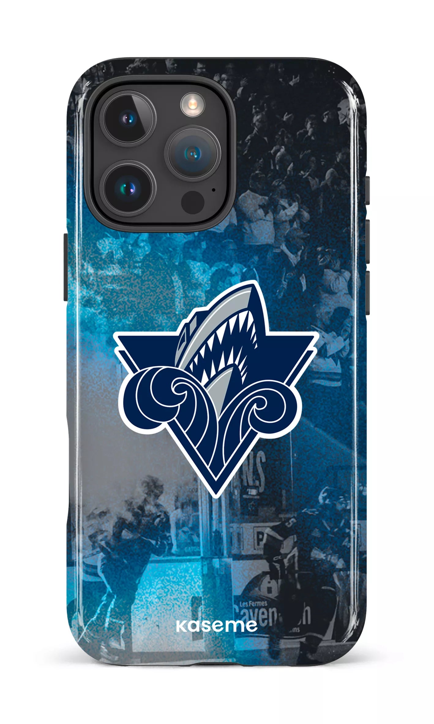 iPhone 16 Pro Max Impact Case Océanic Logo & Foule -