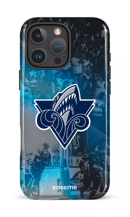 iPhone 16 Pro Max Impact Case Océanic Logo & Foule -