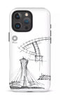 iPhone 16 Pro Max Impact Case Parc Olympique - Croquis Plan Blanc -