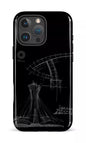 iPhone 16 Pro Max Impact Case Parc Olympique - Croquis Plan Noir -