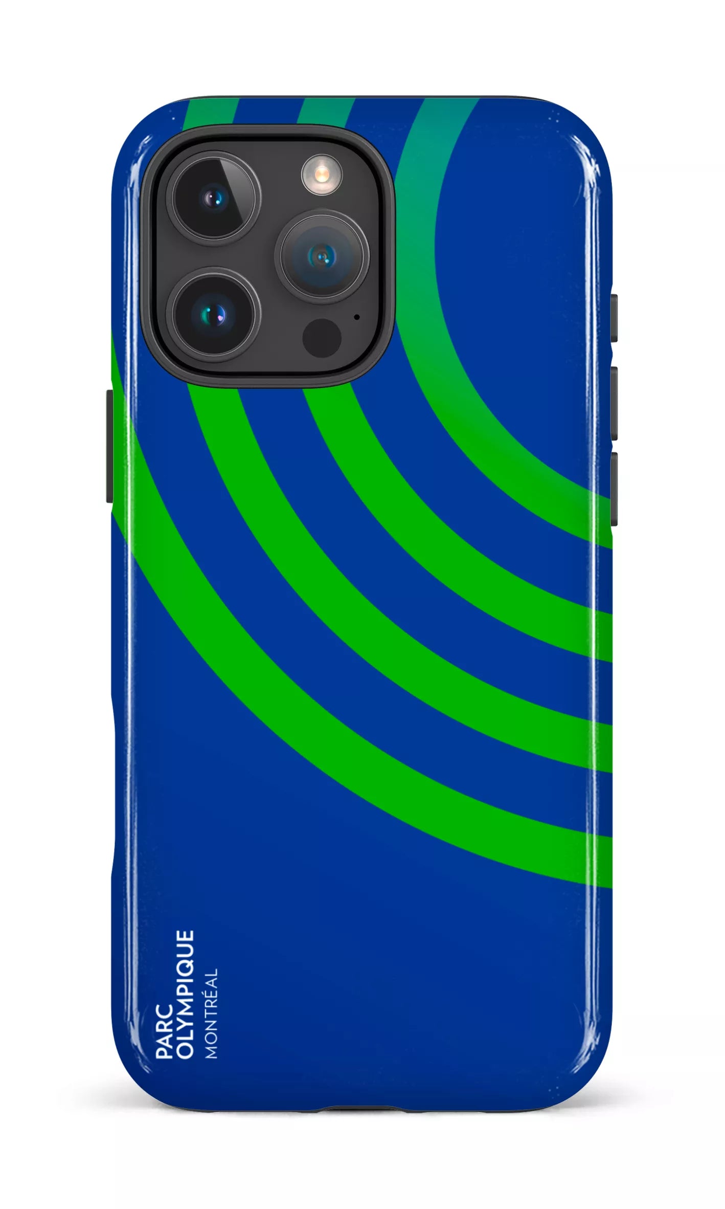 iPhone 16 Pro Max Impact Case Parc Olympique - Logo Bleu -