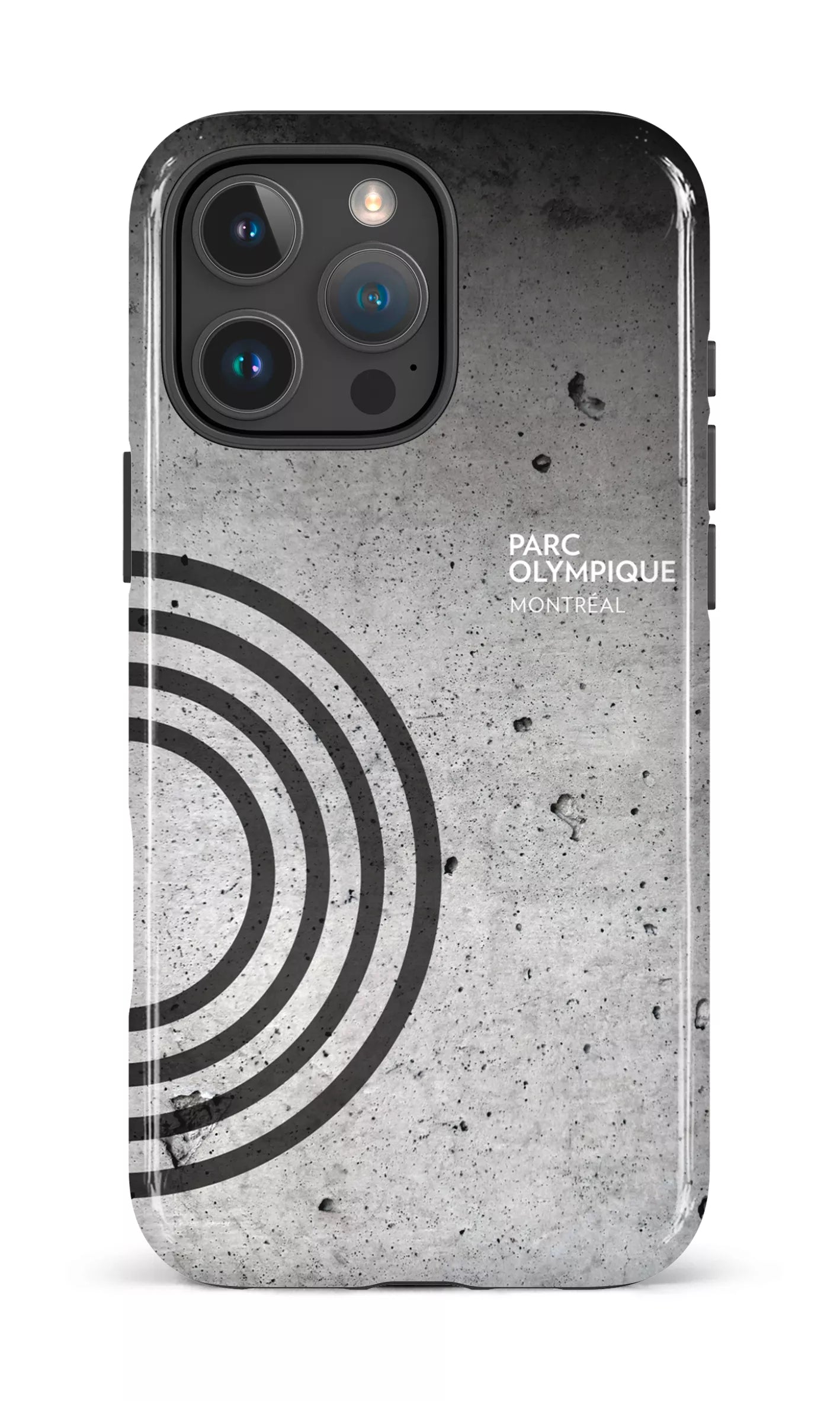 iPhone 16 Pro Max Impact Case Parc Olympique - Texture Béton -