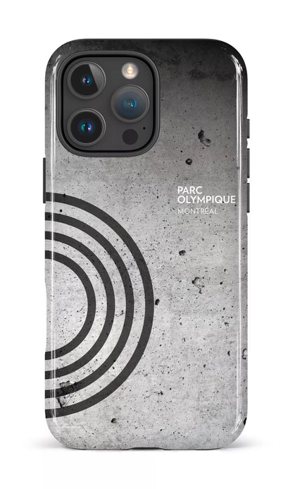 iPhone 16 Pro Max Impact Case Parc Olympique - Texture Béton -