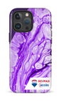 iPhone 16 Pro Max Impact Case Peinture marbrée claire violette -