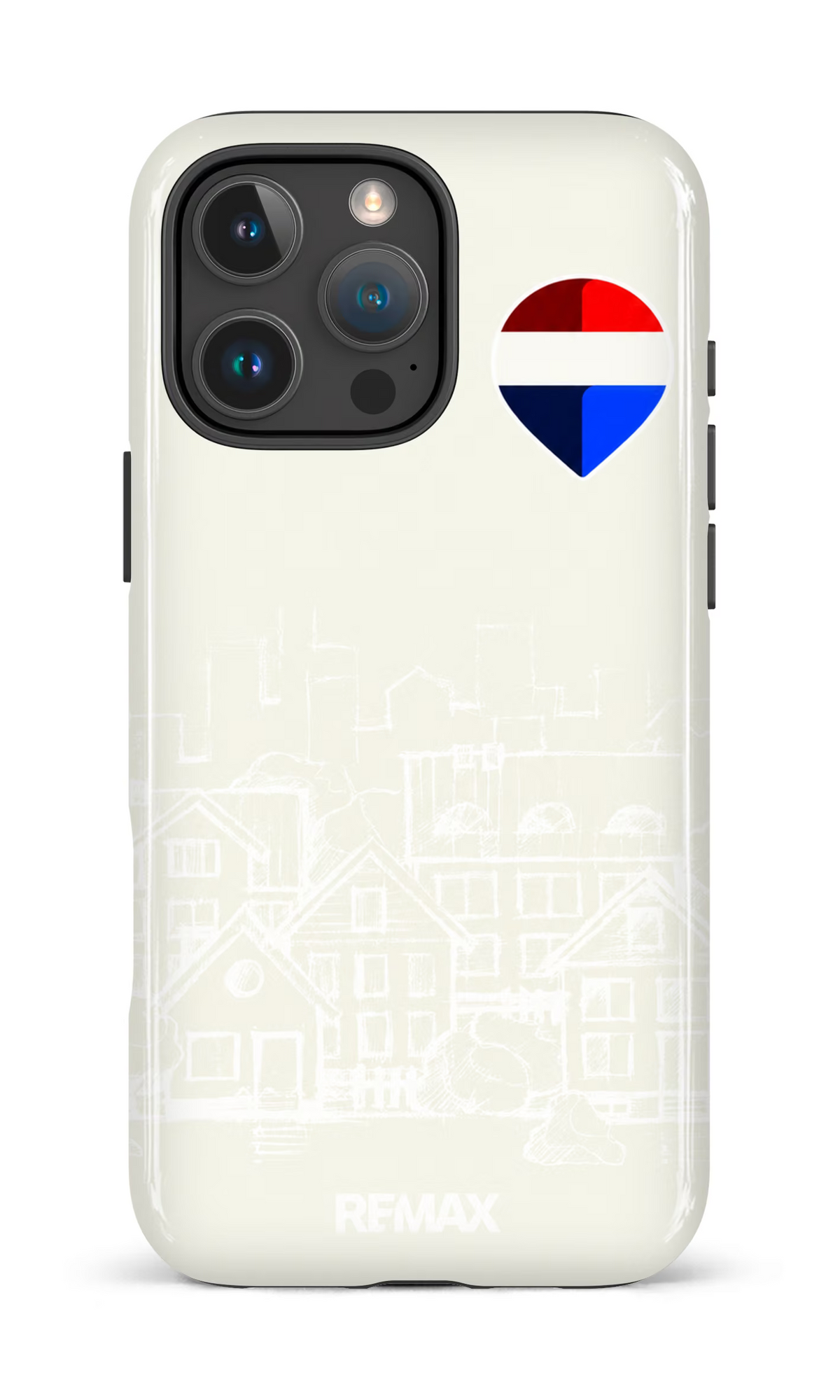 iPhone 16 Pro Max Impact Case Remax Sketch Beige -