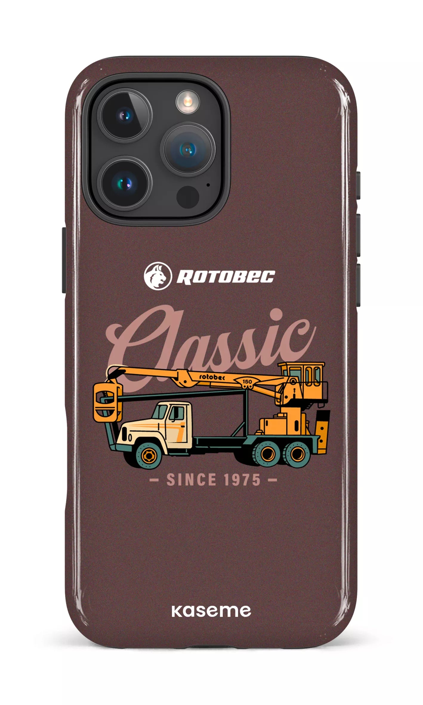iPhone 16 Pro Max Impact Case Rotobec Brun "Classic" -