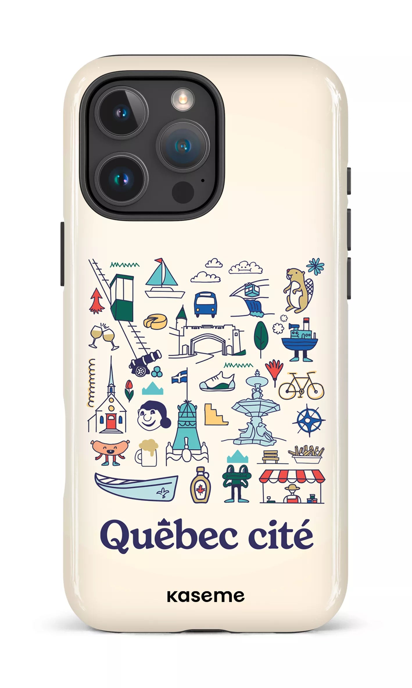 iPhone 16 Pro Max MagSafe - Impact Case Québec illustré -