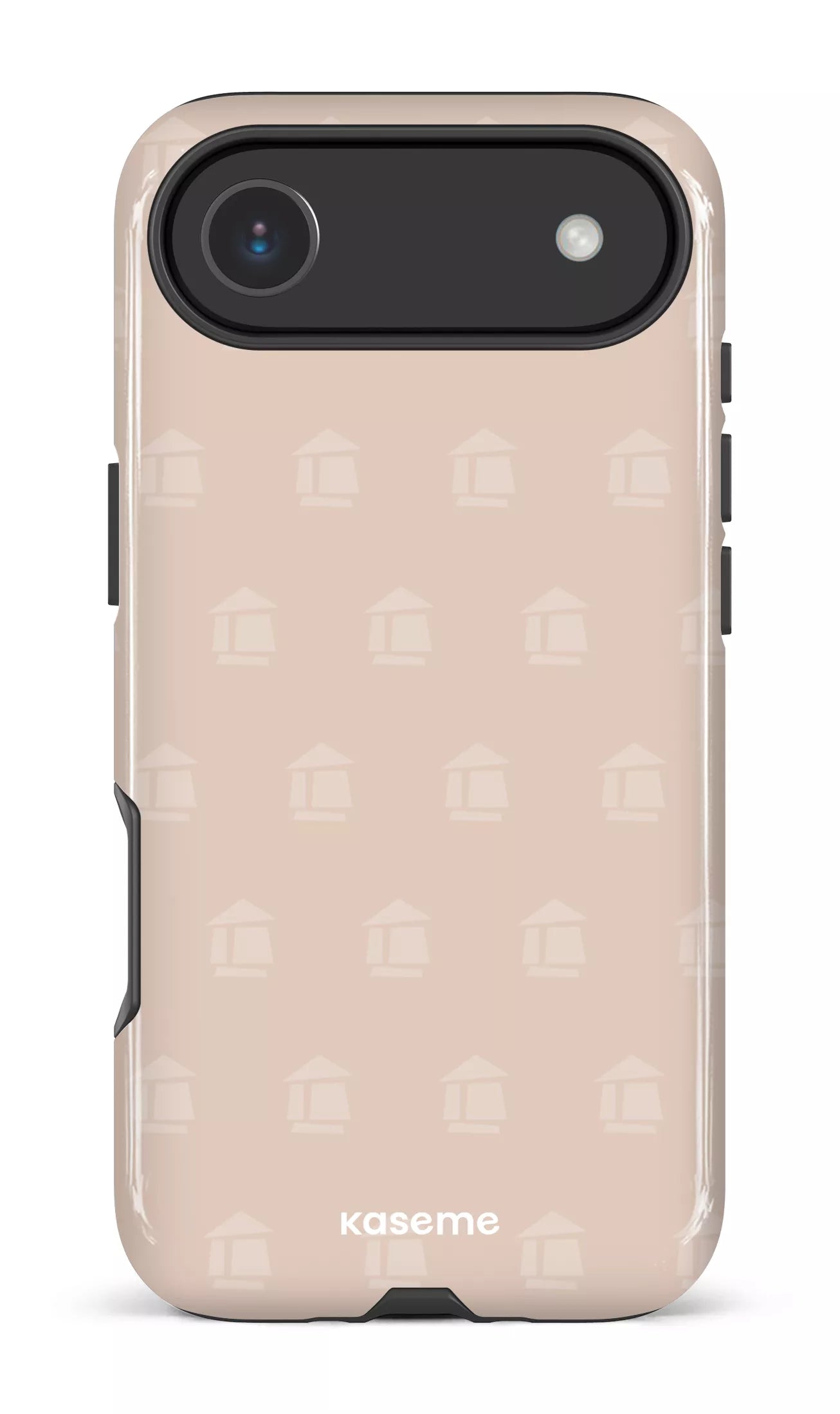 iPhone 17 Air Impact Case Flordeco motif grège -
