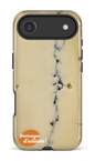 iPhone 17 Air Impact Case Fromage Cendré Logo -