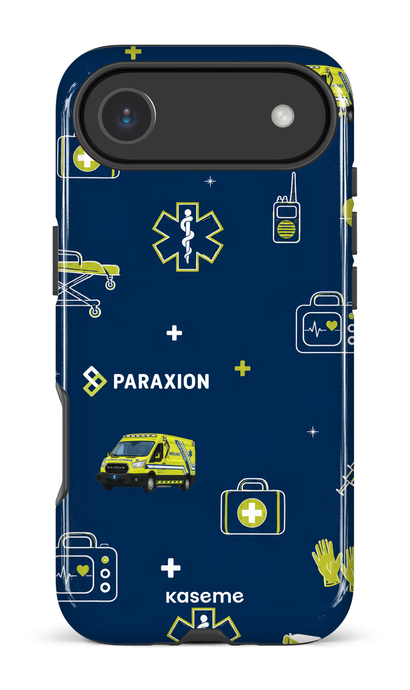 iPhone 17 Air Impact Case Icônes bleu Paraxion -