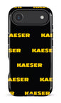 iPhone 17 Air Impact Case Kaeser Pattern Noir -