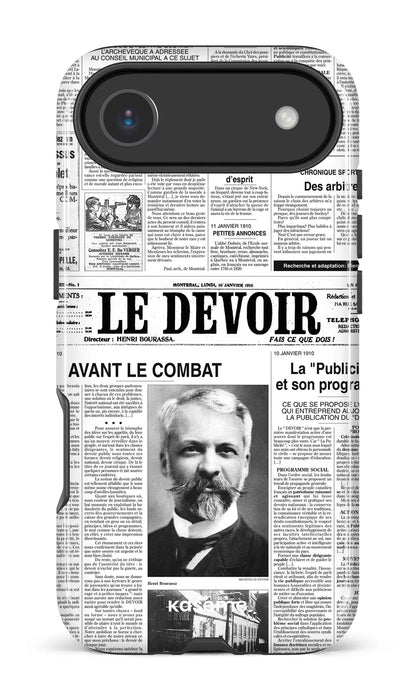 iPhone 17 Air Impact Case Le Devoir — Premier édito -