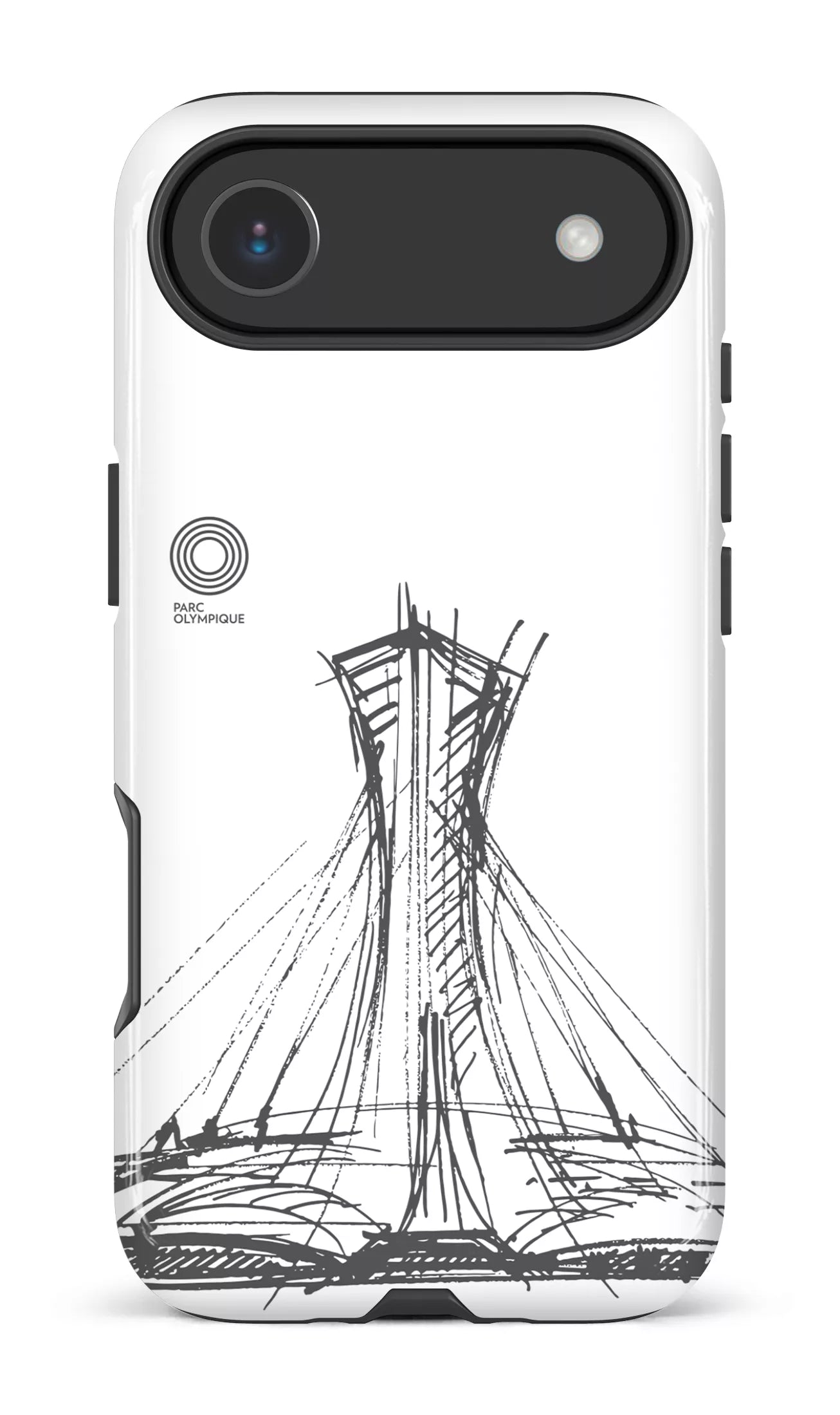 iPhone 17 Air Impact Case Parc Olympique - Croquis Blanc -