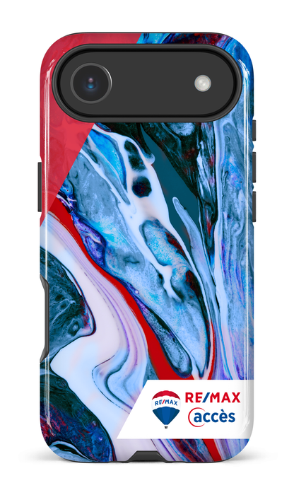 iPhone 17 Air Impact Case Peinture marbrée claire -