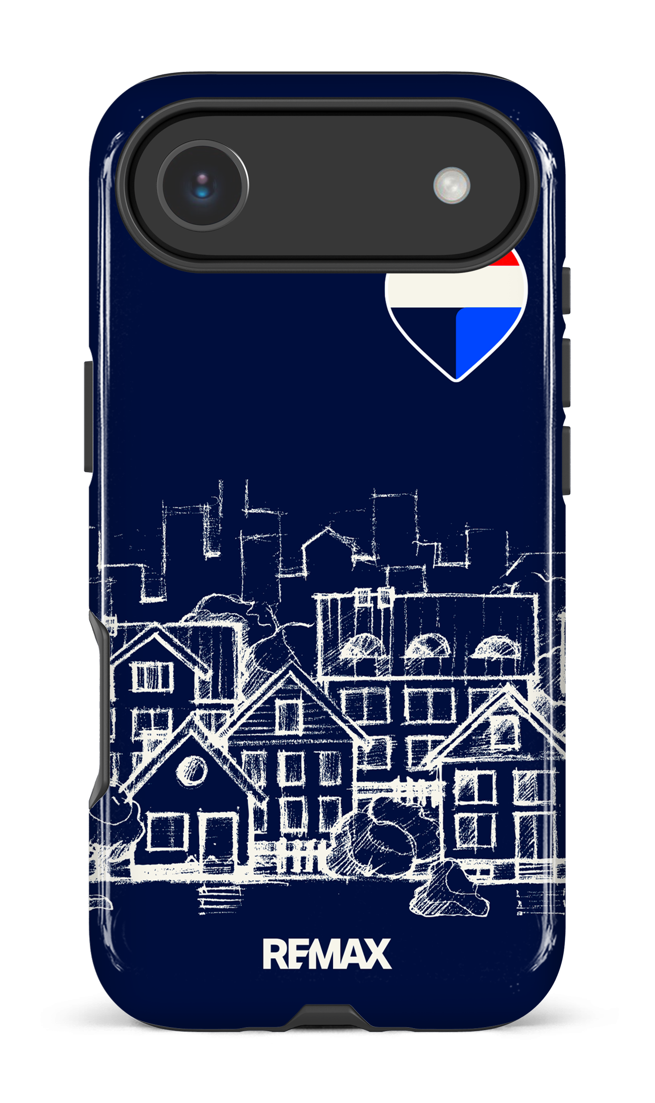iPhone 17 Air Impact Case Remax Sketch Bleu -