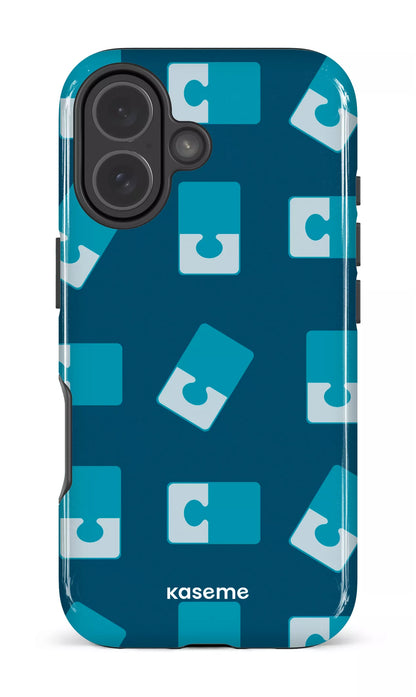 iPhone 17 Impact Case Casse-tête Bleu -