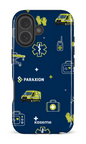 iPhone 17 Impact Case Icônes bleu Paraxion -