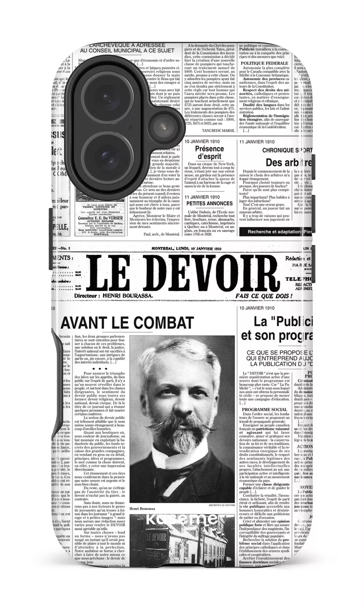 iPhone 17 Impact Case Le Devoir — Premier édito -