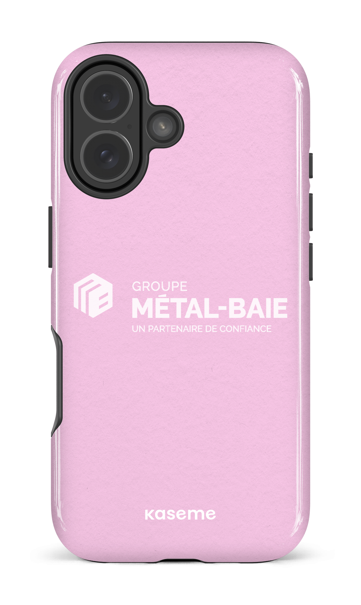 iPhone 17 Impact Case Métal-Baie Rose -