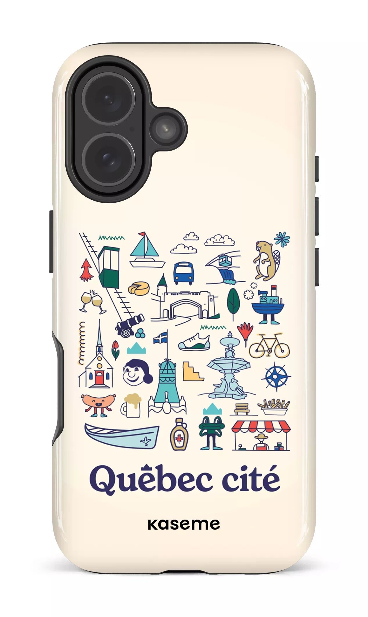 iPhone 17 Impact Case Québec illustré -