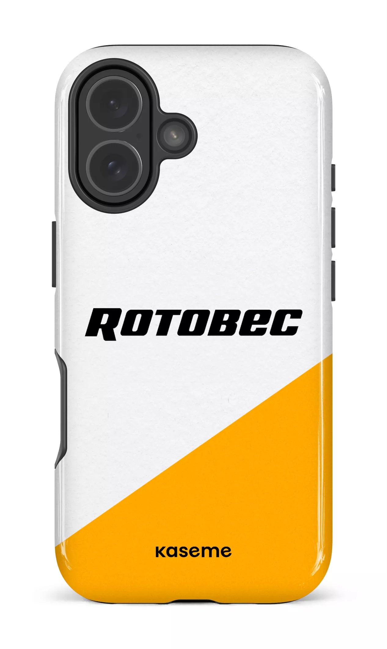 iPhone 17 Impact Case Rotobec Blanc et Jaune -