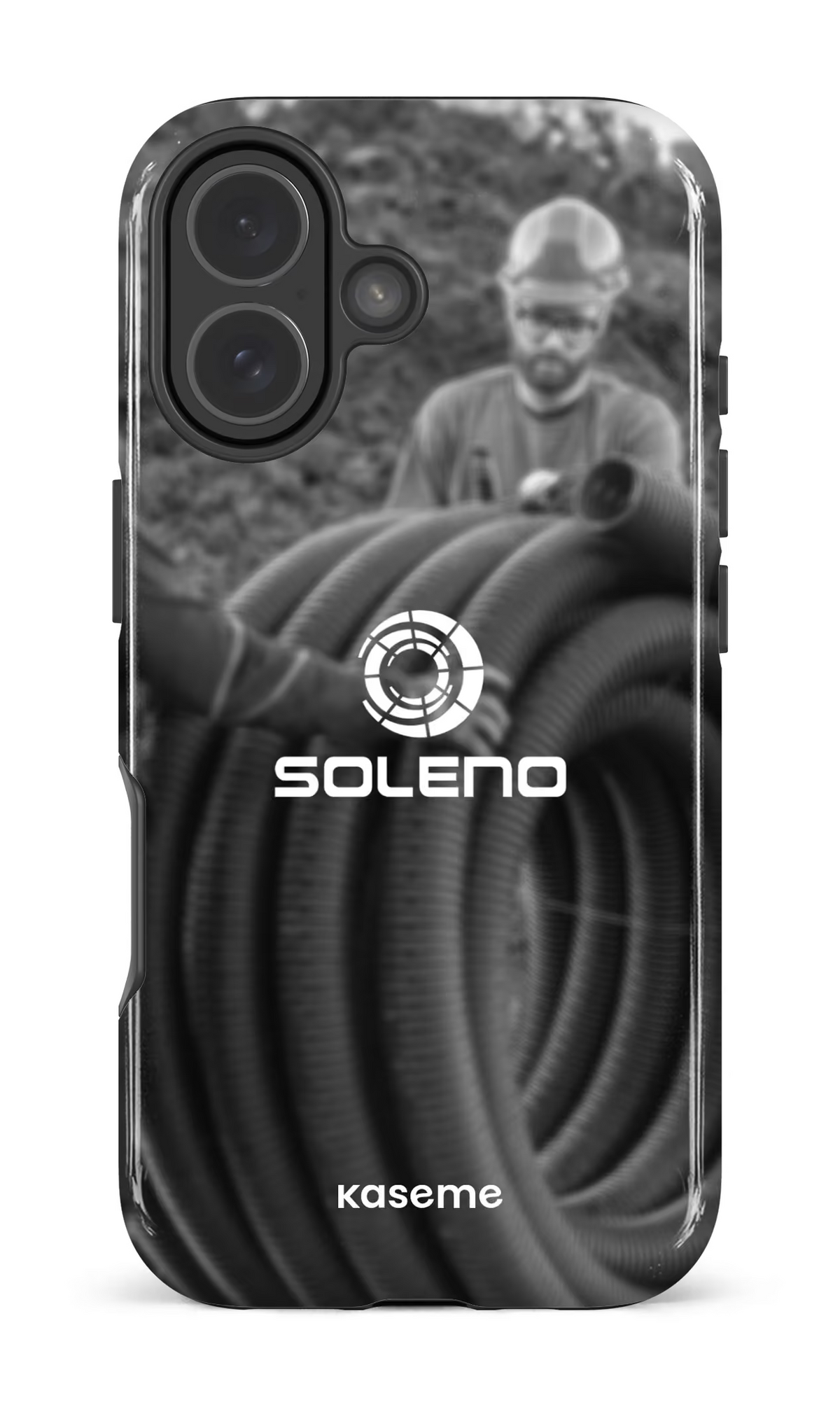 iPhone 17 Impact Case Soleno tuyau N&B -