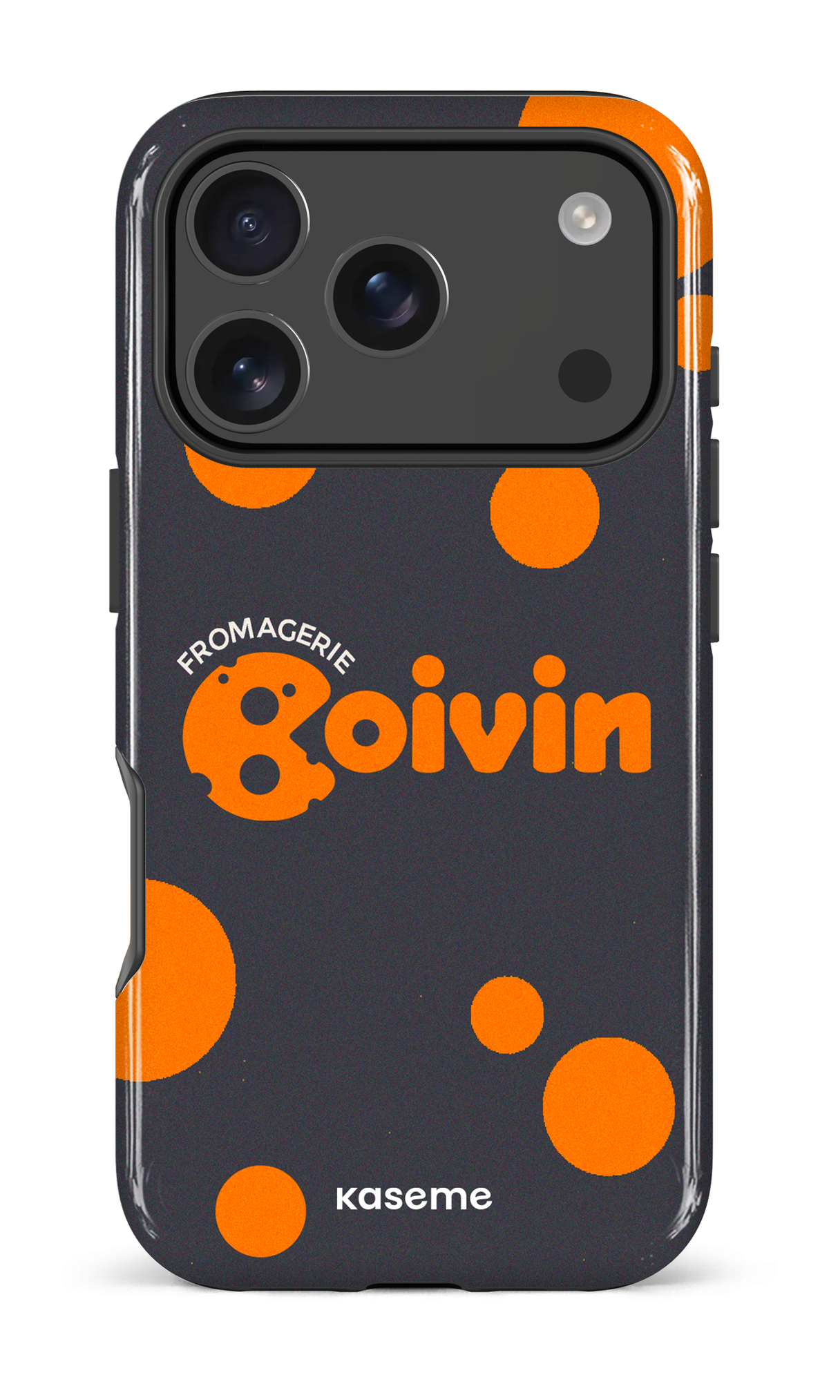 iPhone 17 Pro Impact Case Boivin Gris x Ronds -