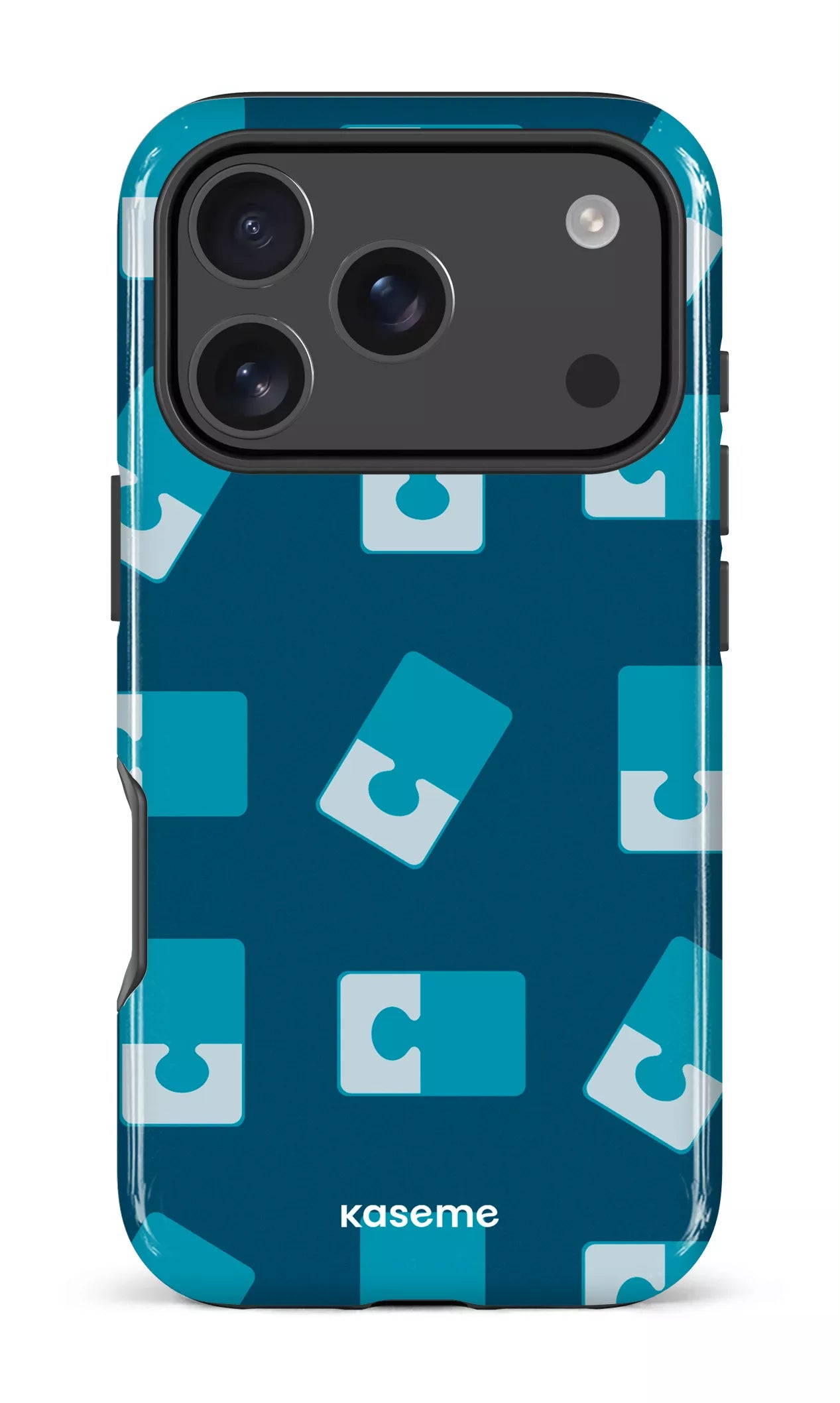 iPhone 17 Pro Impact Case Casse-tête Bleu -