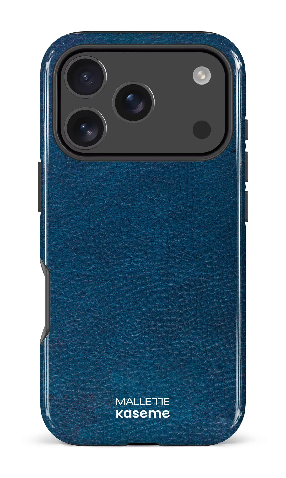 iPhone 17 Pro Impact Case Cuir Bleu x Mallette -