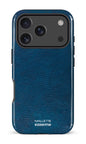 iPhone 17 Pro Impact Case Cuir Bleu x Mallette -