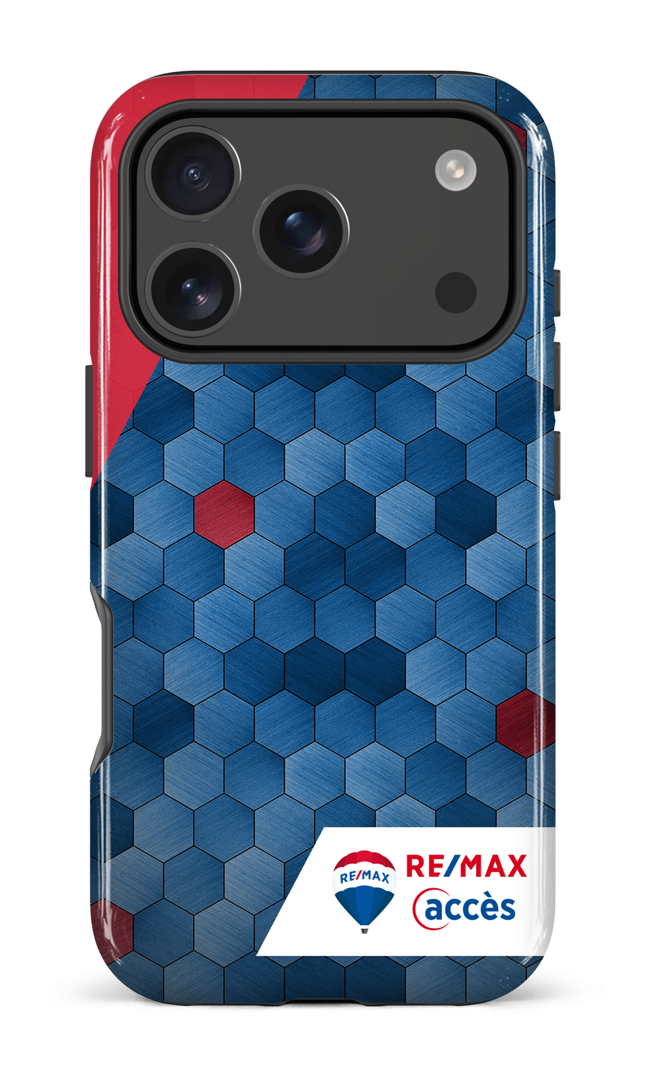 iPhone 17 Pro Impact Case Exagones texturés -