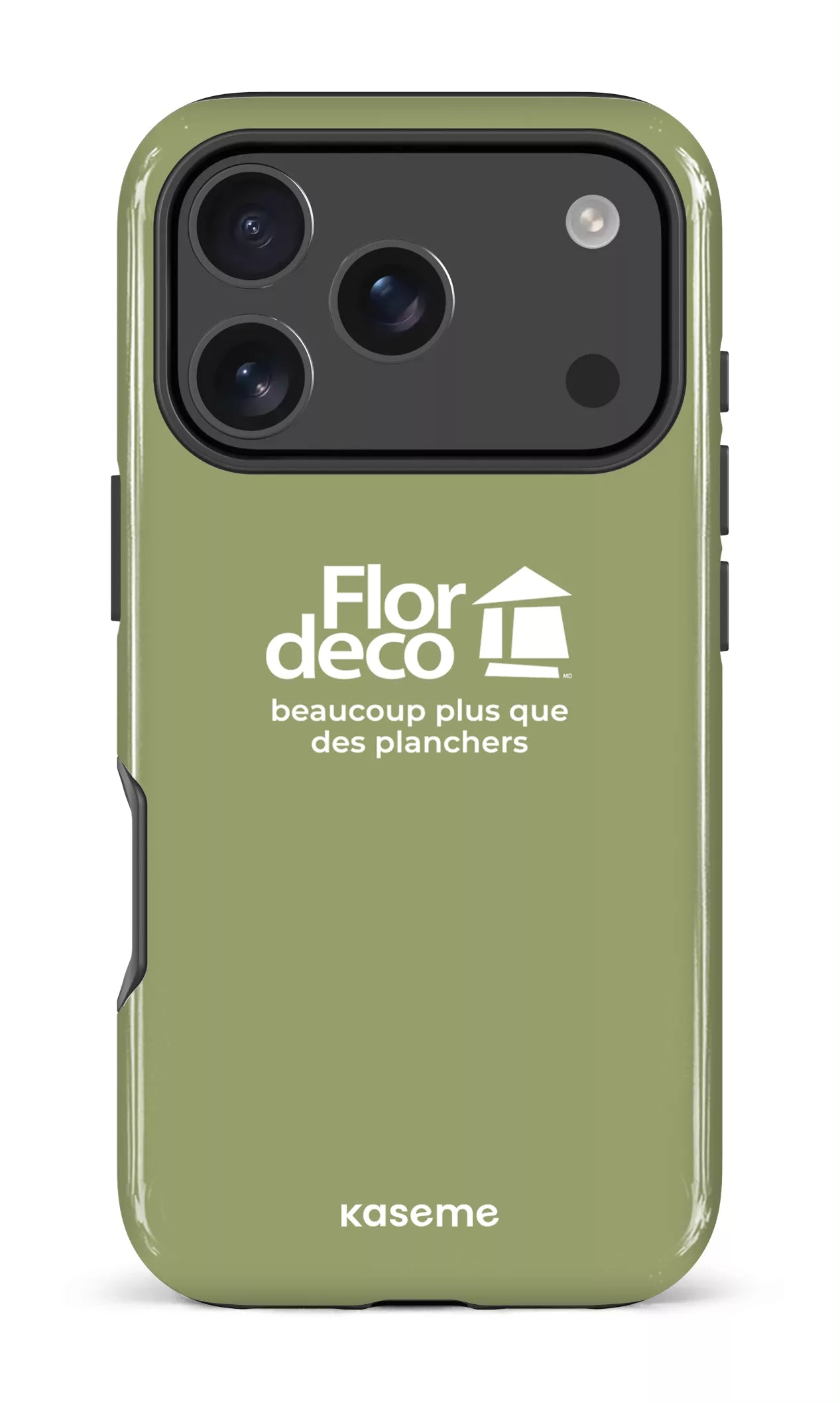 iPhone 17 Pro Impact Case Flordeco logo Sauge -