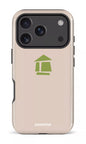 iPhone 17 Pro Impact Case Flordeco logo grège -