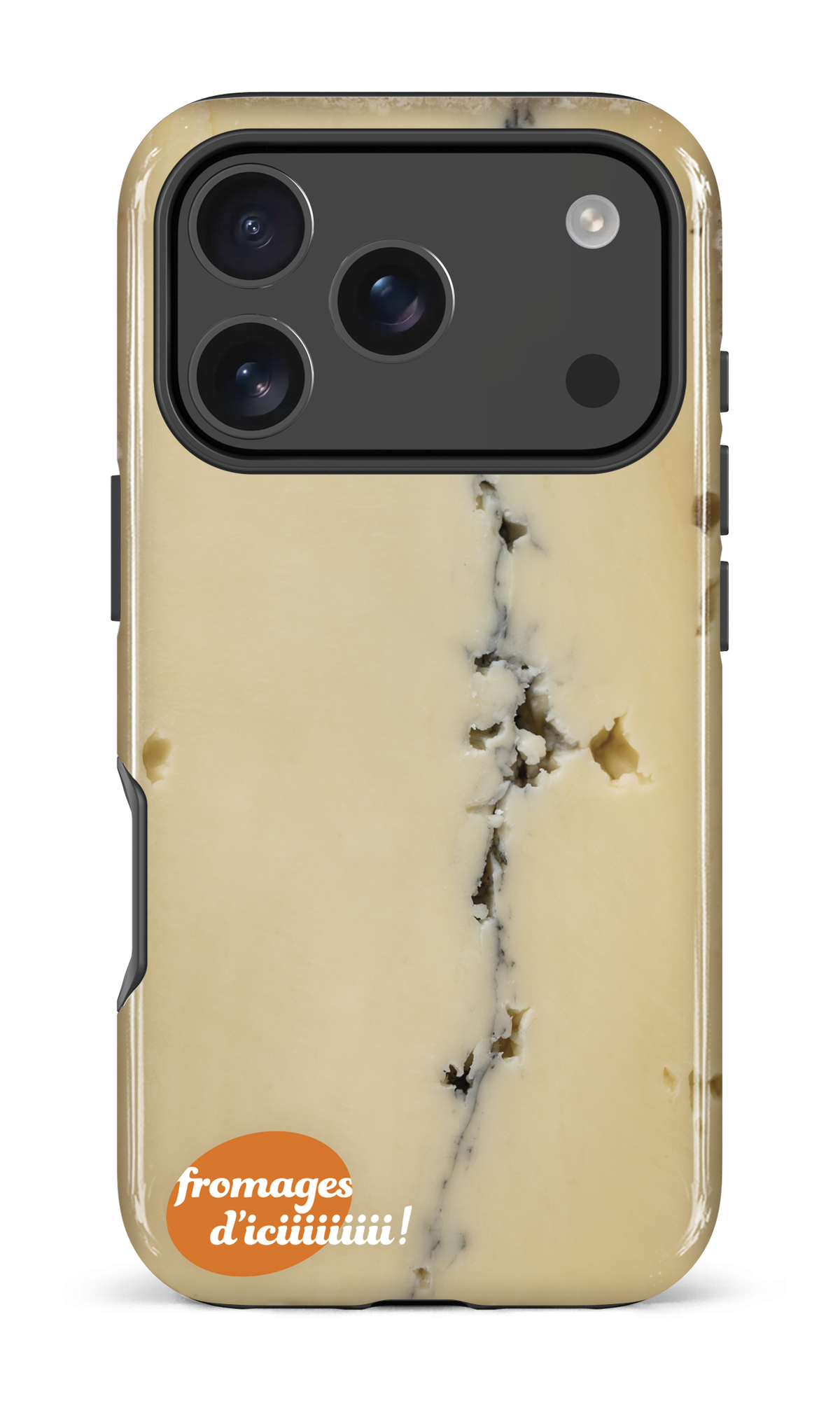 iPhone 17 Pro Impact Case Fromage Cendré Logo -