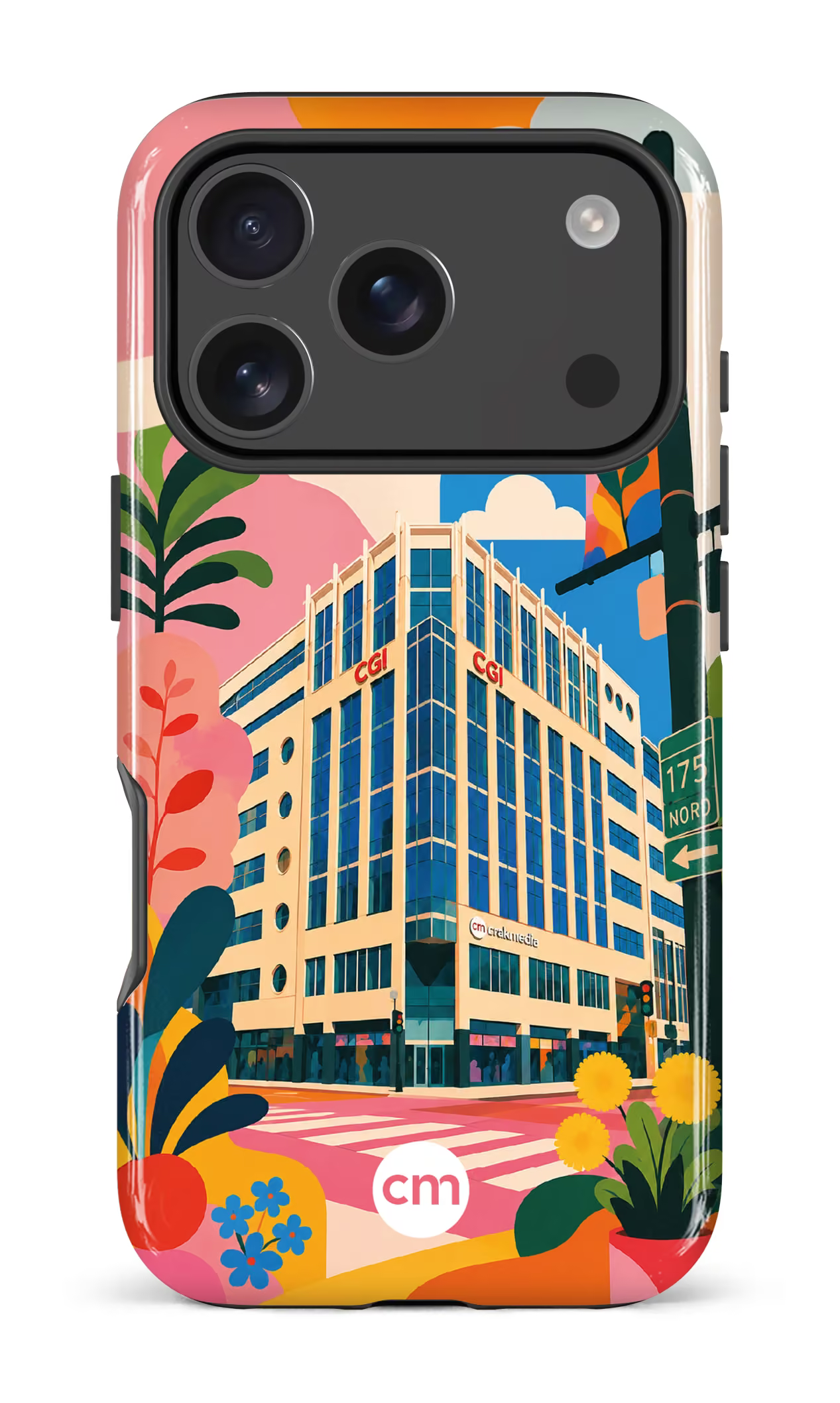 iPhone 17 Pro Impact Case Funky Building Crakmedia -