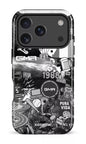 iPhone 17 Pro Impact Case GMR Collage Noir et Blanc -